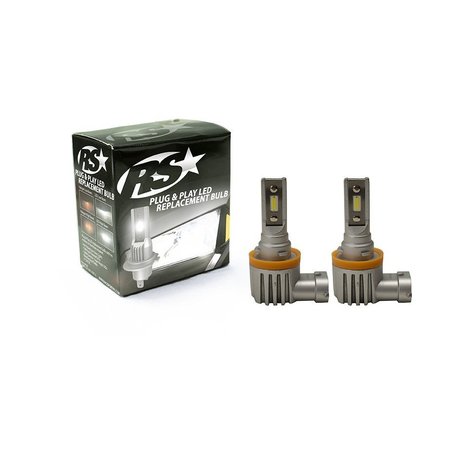 RACE SPORT H9 Pnp Series Plug-N-Play Led Direct Oem Replacement Bulbs (Pair) Pr RSPNPH9